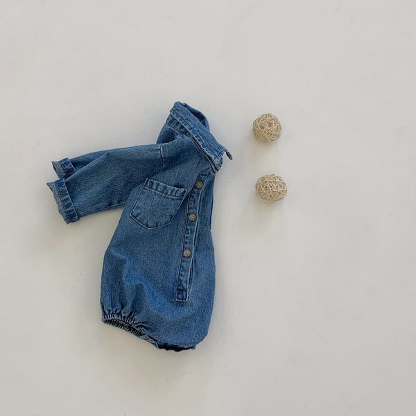 Julian Baby Denim Romper